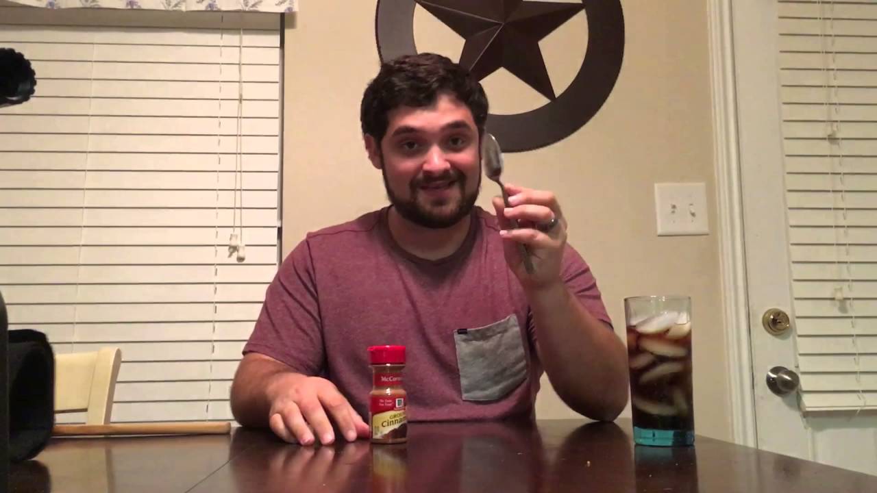Cinnamon Challenge With a Big Stirring SPOON!!!! YouTube