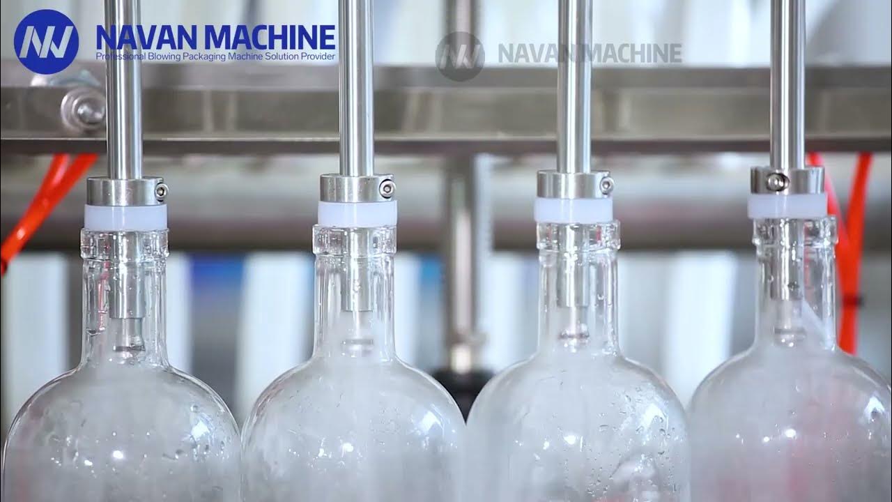 Glass Bottle Rinsing Filling Corking Labeling Machine for Wine Vodka