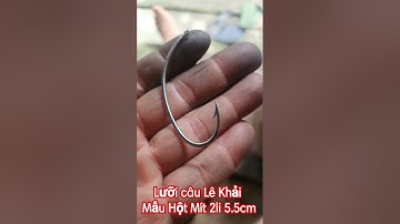Lưỡi câu cá lóc đủ size cho ae lựa. mẫu hột mít 2li 5.5cm.@LeKhaiFishing
