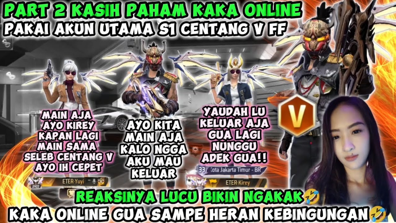 PART2 KASIH PAHAM KAKA ONLINE PAKAI AKUN S1 CENTANG V😱REAKSINYA BIKIN NGAKAK MEREKA SAMPE BINGUNG🤣