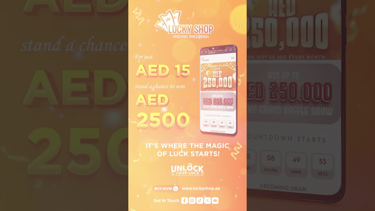 Lucky Shop Category 1 - Participate by visiting www.luckyshop.ae