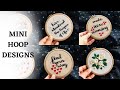 Mini Hoop Art Collection | Afeei | Embroidery By Afeei |