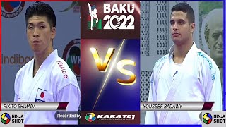 Karate1 premier League Baku 2022 | FINAL Gold Medal  Male Kumite -84 kg Youssef Badawy VS Rikiti Shi