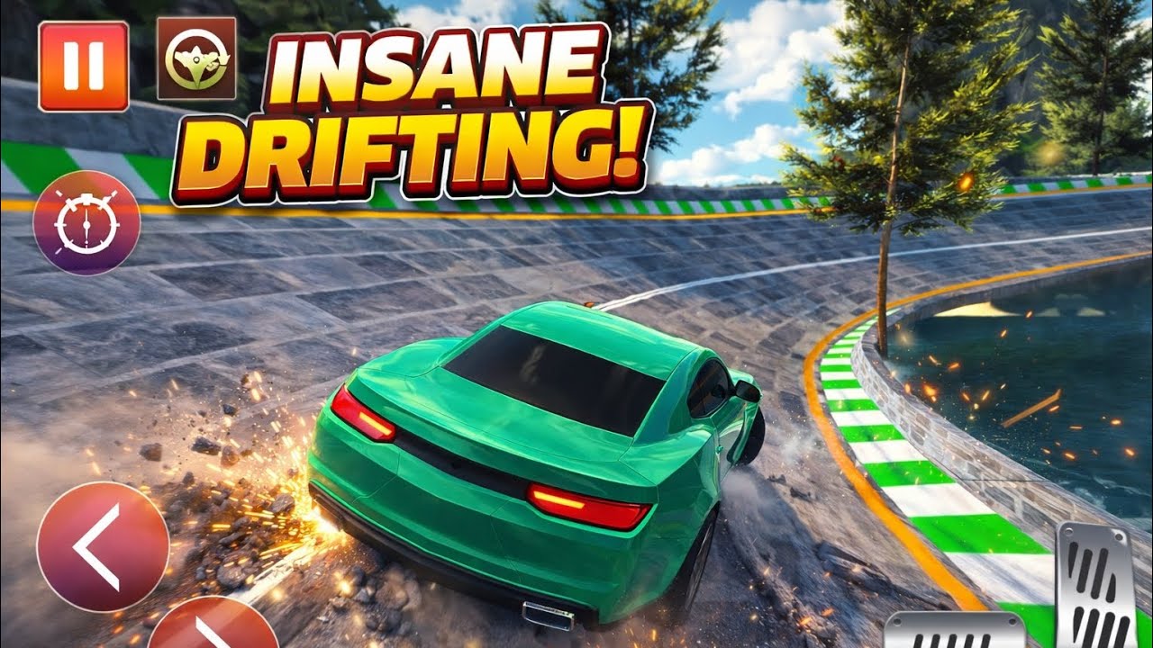 INSANE DRIFTING PLAYING MEGA RAMP CAR STUNT 3D GAME/ MOBILE GAMEPLAY 