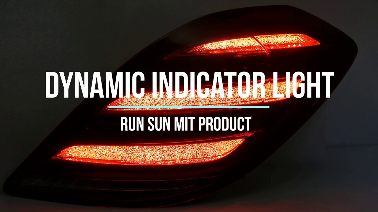 w222 Dynamic indicator light - YouTube