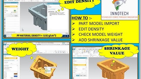 HOW TO EDIT DENSITY IN NX | HOW TO CHECK PART WEIGHT IN NX | HOW TO ADD SHRINKAGE VALUE IN NX