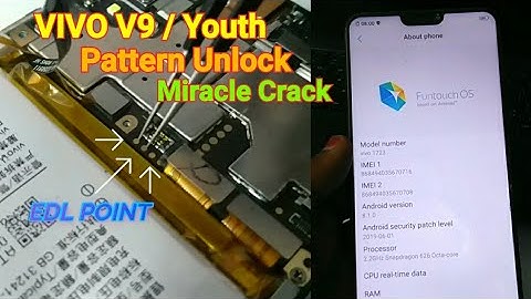 Vivo V9 and V9 Youth Pattern Frp Unlock Done Miracle Crack