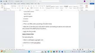 0537-Execution of xml DOM parser