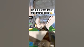 His gun worked better than theirs on Rust 😳 #rustgame #rustclips #rustpvp #rustshorts #rustconsole
