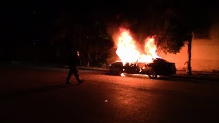 Vehicle Fire - Hyde Park - LAFD Engine 66