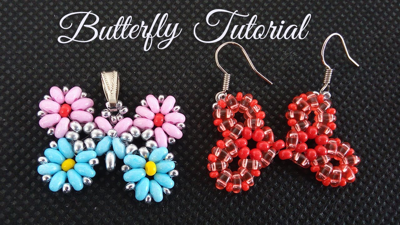 Pattern and tutorial tatting butterfly with seed beads. - Crealandia