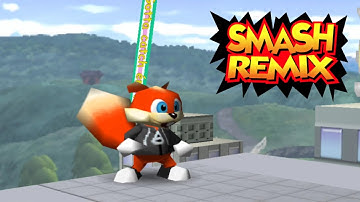 Super Smash Bros Remix HD Textures Classic Mode Conker (Gameplay Android)