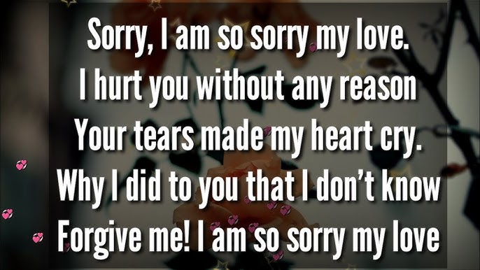 Sorry For Hurting You Quotes