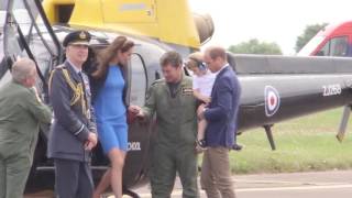 The Duke and Duchess of Cambridge and Prince George at RIAT AIRSHOW