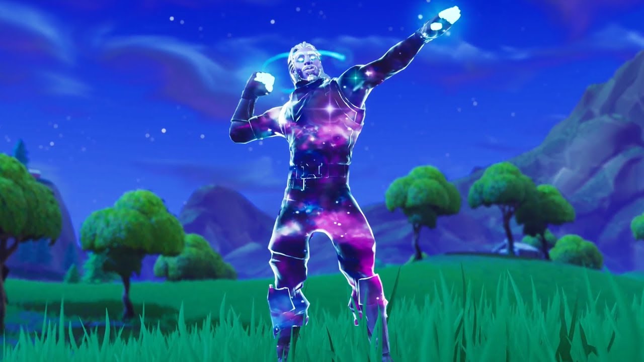 *NEW* GALAXY SKIN GAMEPLAY WITH ALL FORTNITE EMOTES ...