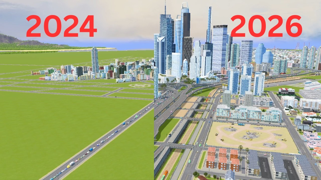 2 Year City Cinematic Evolution | Cities: Skylines