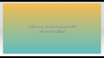 Rails has_many through with where condition