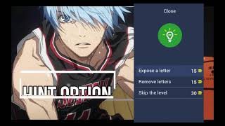 Kuroko trivia - Android game screenshot 2