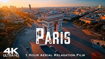 [4K] PARIS 2025 🇫🇷 1 Hour Drone Aerial Relaxation Film UHD | FRANCE #paris