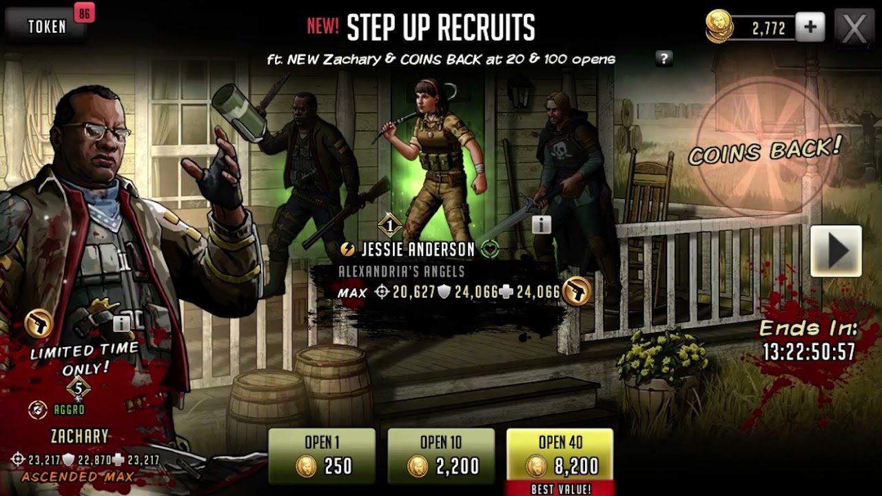 TWD:RTS FIRST 10 PULL FOR GOLD MYTHIC ZACHARY 😎