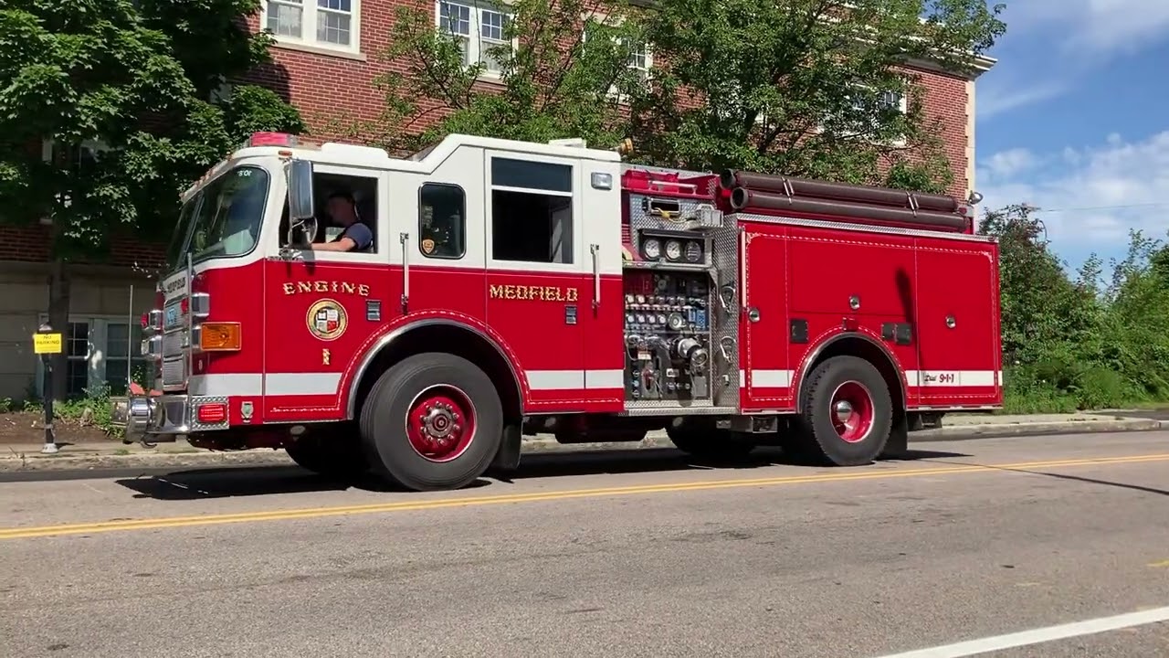 **4th of July Fire Apparatus** Dover, Medfield, Needham Engines and Tanker