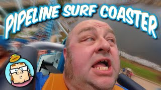 Brand New Pipeline Surf Coaster at SeaWorld Orlando!  Flamingo Boats and Ice Breaker Roller Coaster