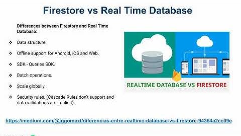 Firestore 1  - Qué y para qué es Firestore?? Y diferencias con Real Time DB