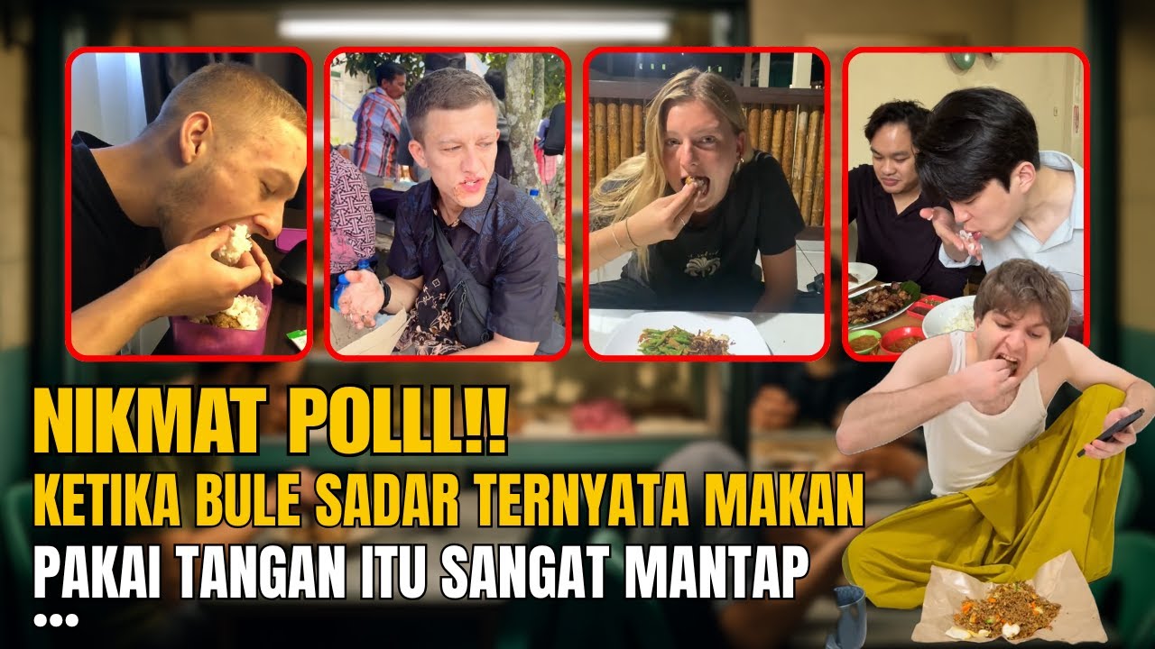 Apa yang Terjadi Ketika Para Bule Makan Pakai Tangan di Indonesia?