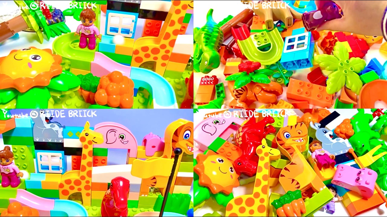 Relaxing Marble Run Race Compilation for Sleep & Focus | Building Blocks 🦖