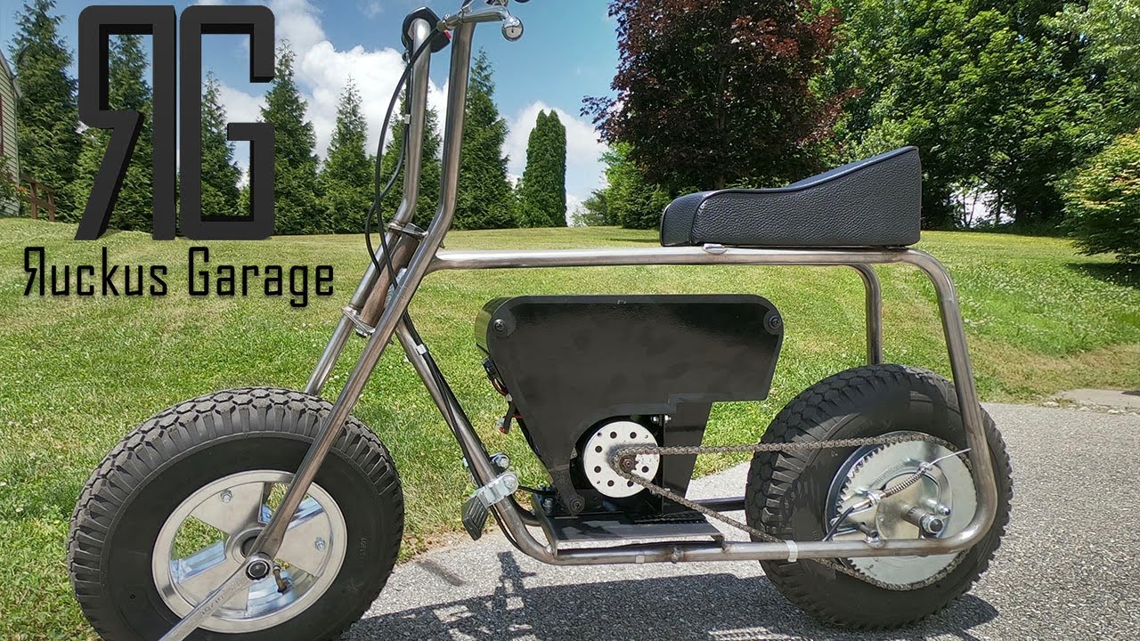 Сборка электрического мини-байка в винтажном стиле за один день