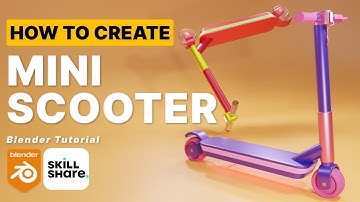 How To Create Tiny Scooters | Blender 3D Modelling Process