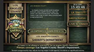 LA Sheriff - *Live* LASD Police Scanner - LA Captain - 29-Jul-2026 - S6