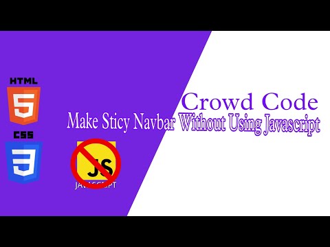 How to Make Sticy Navbar Without JavaScript || @Crowd.Code ||
