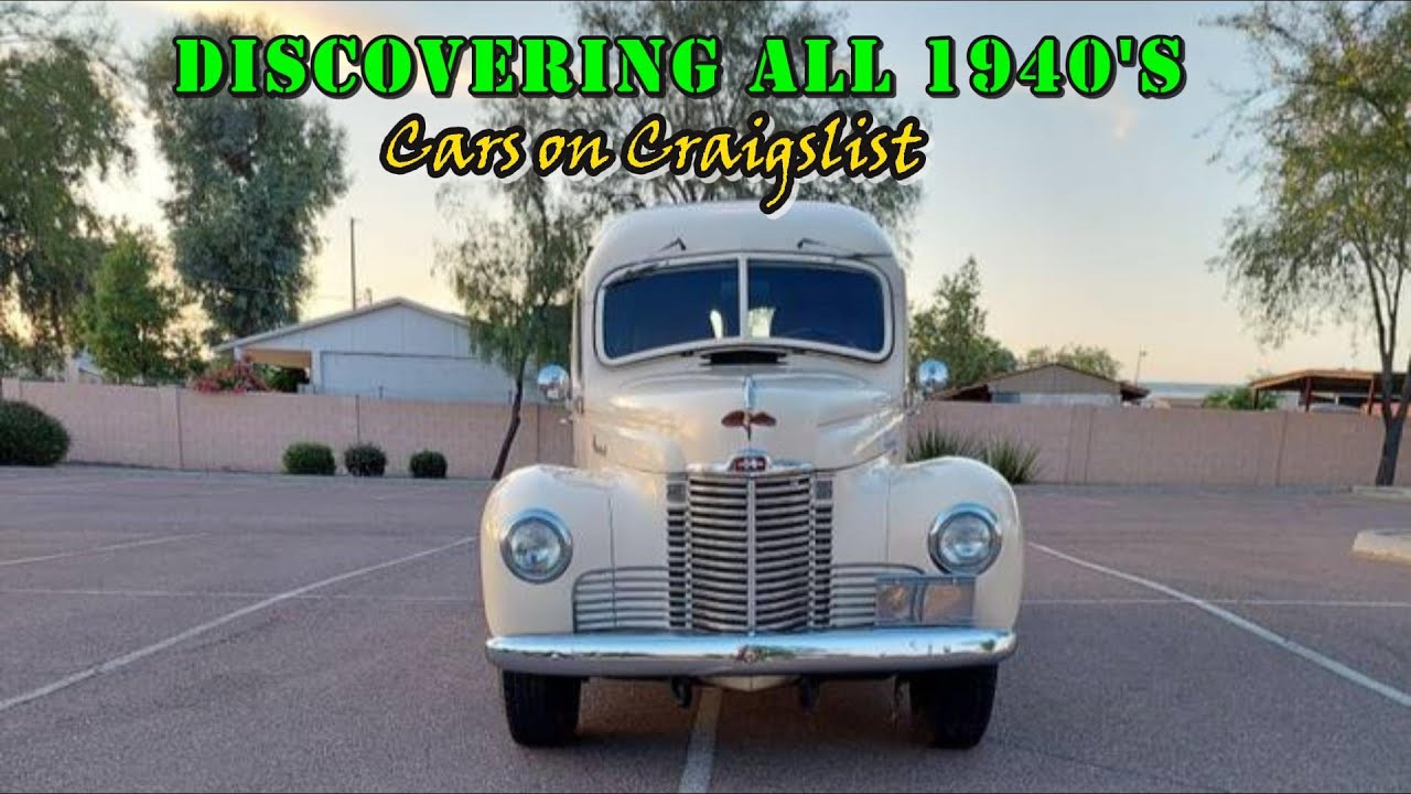 Discovering All 1940's Cars: for Sale by Owner on Craigslist - YouTube