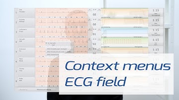 Rehab / Context menus ECG field