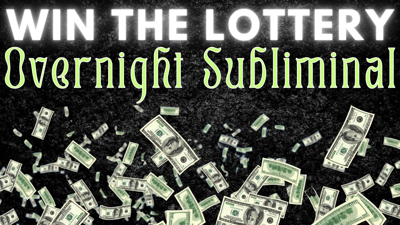 WIN THE LOTTERY - SLEEP SUBLIMINAL, Listen Overnight to WIN | Black-screen with 432 HZ