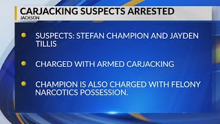 Jackson police arrest 2 armed carjacking suspects