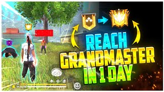 How To Reach Grandmaster In 1 Day 🔥| Rank Push Tips & Tricks | How To Push Rank In Free Fire 👽