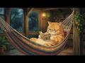 A Cozy Day in a Treehouse with an Orange Cat 🐱 Rain ASMR &amp; Forest Life | Ghibli ASMR