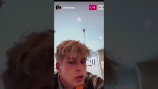 Blake Gray 10/8/20 Instagram live, Griffin Johnson