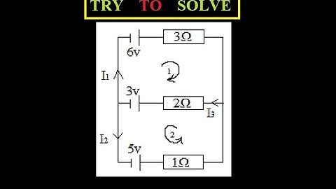 23) Study the opposite circuit and calculate the currents (I1) and (I2) if (I3=3A)