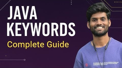 📘All about Java Keywords in simple way