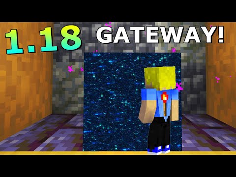 Erstes Update! Gateway Teleporter! & Portalraum! - Minecraft 1.18 Snapshot Survival #06