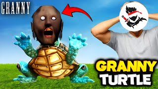 Granny Become Ninja Turtle 😰 | Granny Turtle Mod Gameplay 😁