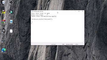CREAR UN HOLA MUNDO EN JAVA BLOC DE NOTAS