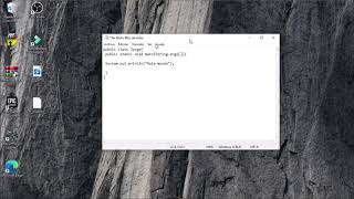 CREAR UN HOLA MUNDO EN JAVA BLOC DE NOTAS