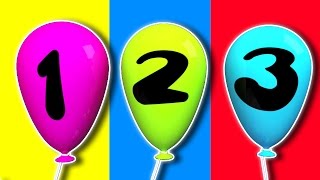 气球编号乐曲1 - 10 | 3D卡通英文|教育视频 | Balloon Number Song 1 to 10 | 3D Cartoon in English | Kids Learn