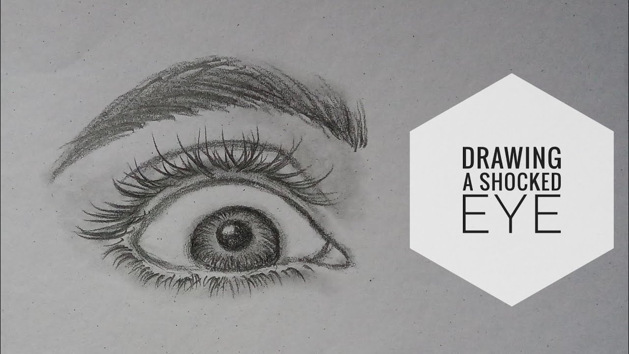 How to draw a shocked eye Drawing Tutorial Drawing 02 YouTube