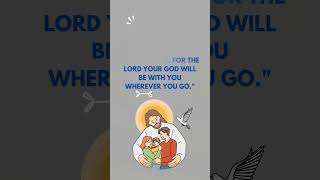KIDS DAILY BIBLE VERSE: DAY 9 -JOSHUA 1:9 -JOSHUA &THE BATTLE OF JERICHO. #shorts #kidsbiblelessons