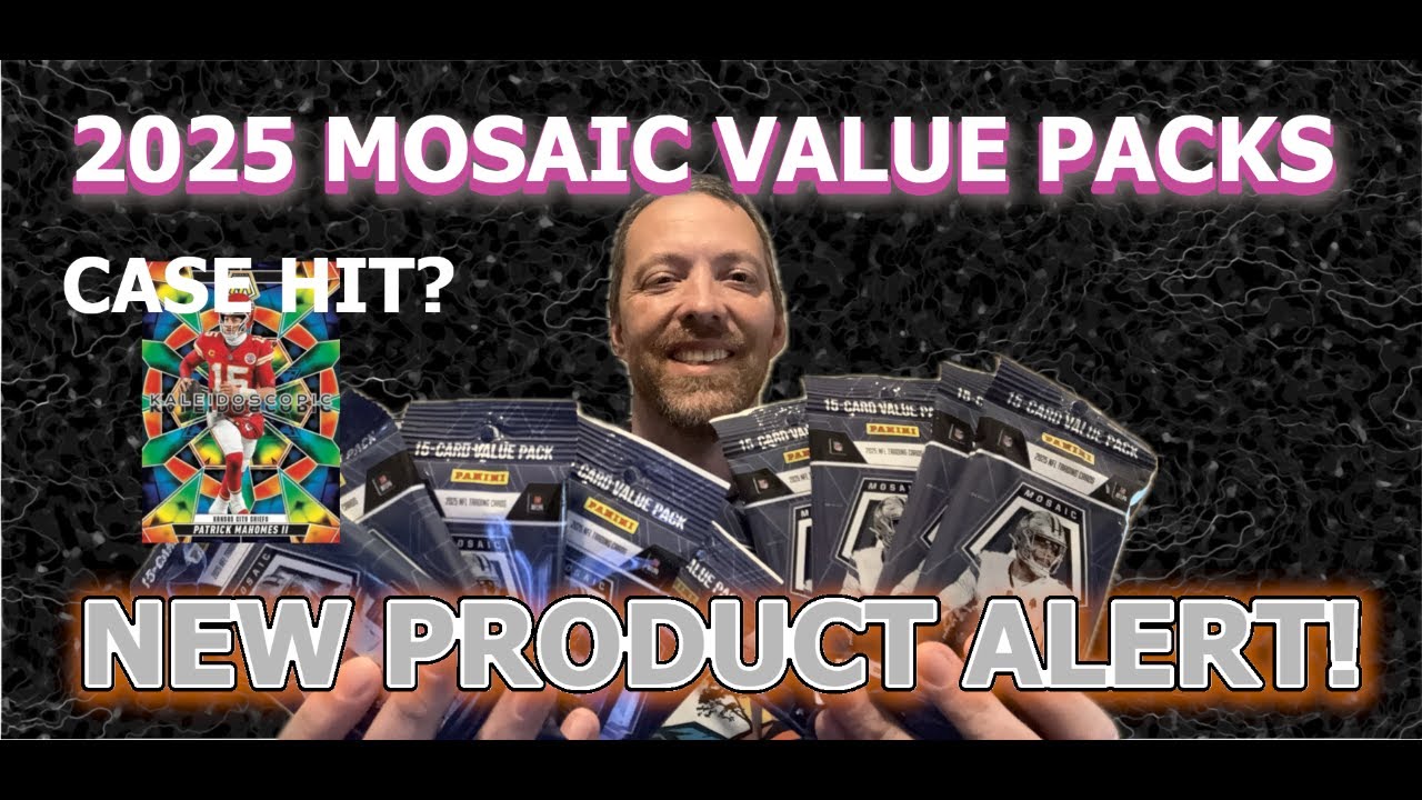CASE HIT CHASING! 2025 MOSAIC Football Value Packs 